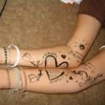 Tatuagem de Amigos - Fotos, Desenhos