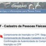 Situação Cadastral CPF - Consulta