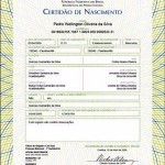 2 via Certidão de nascimento
