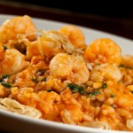 Receita risoto de camarão