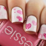 Unhas Decoradas em Cor de Rosa